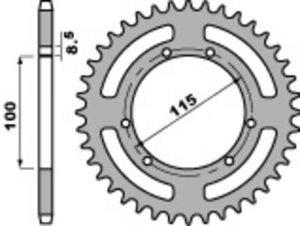 PBR Stål Standard Bakdrev 4391 - 420
