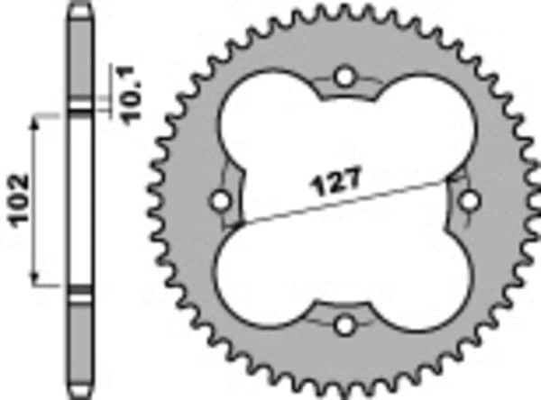 PBR Stål Standard Bakdrev 4480 - 520