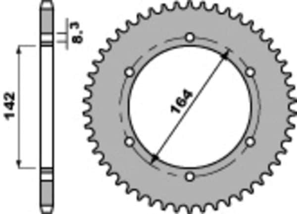 PBR Stål Standard Bakdrev 4525 - 428