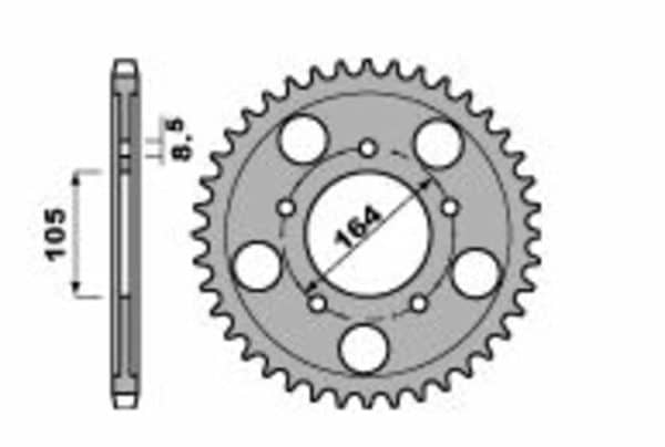 PBR Stål Standard Bakdrev 4557 - 525