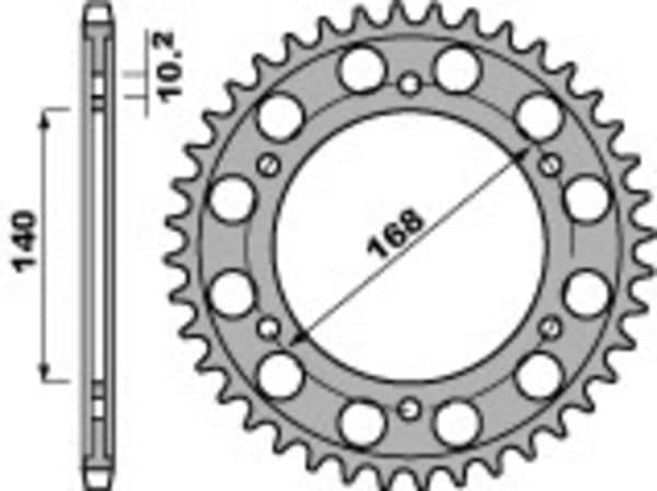 PBR Stål Standard Bakdrev 4613 - 525