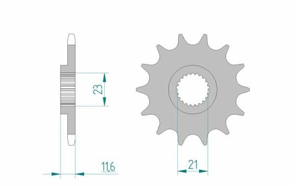 AFAM Stål Standard Framdrev 21307 - 520