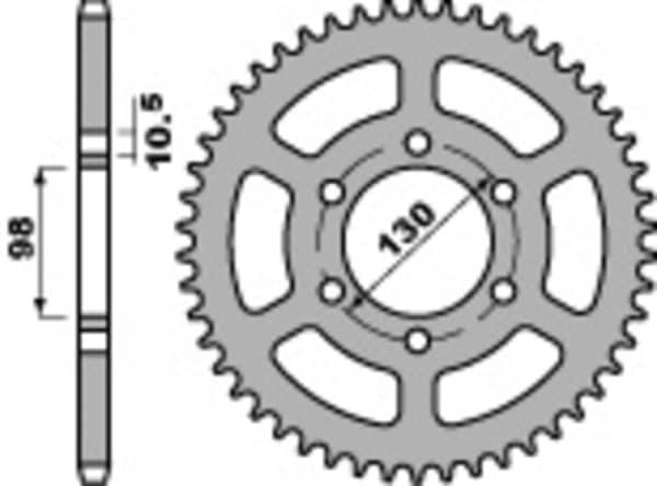 PBR Stål Standard Bakdrev 483 - 630