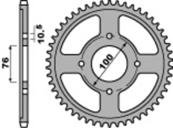 PBR Stål Standard Bakdrev 803 - 428