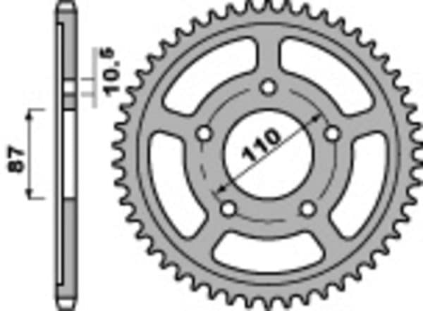 PBR Stål Standard Bakdrev 824 - 530