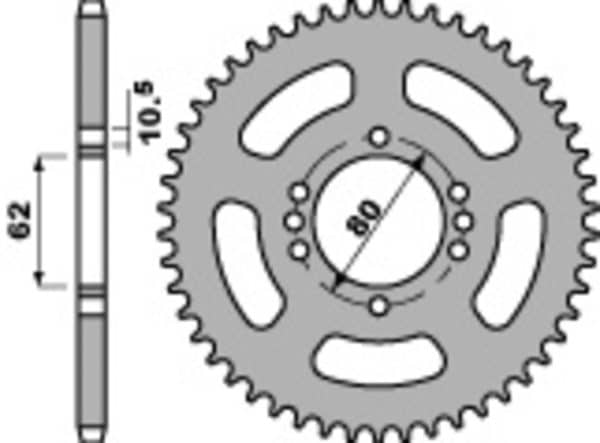 PBR Stål Standard Bakdrev 843 - 428