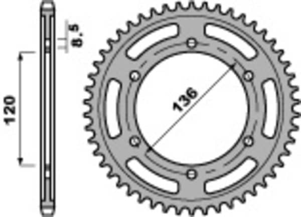 PBR Stål Standard Bakdrev 864 - 530