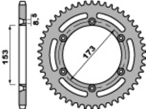 PBR Stål Standard Bakdrev 290 - 520