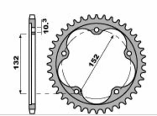 PBR Stål Standard Bakdrev 4464 - 520