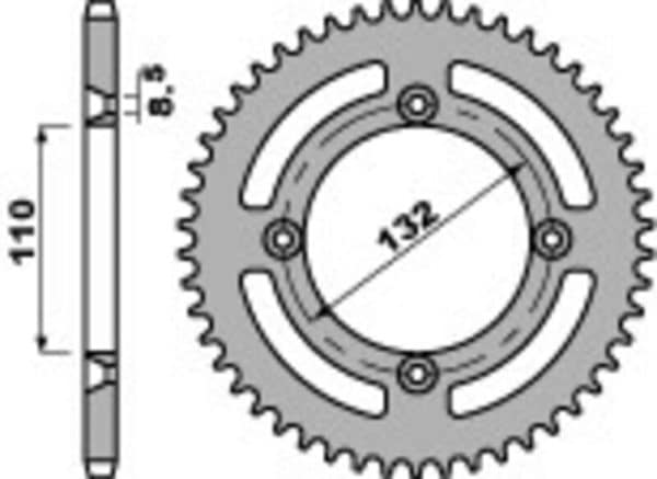 PBR Stål Standard Bakdrev 4486 - 428