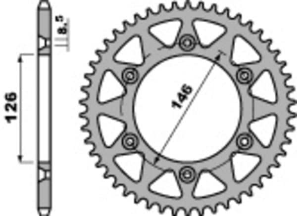PBR Stål Standard Bakdrev 808 - 520