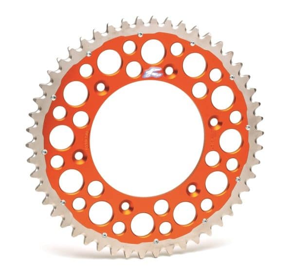 RENTHAL Twinring Aluminium Ultralätt Självrengörande Hårdanodiserad Bakdrev HA - 520