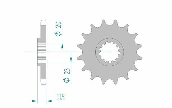 AFAM Stål Standard Framdrev 22201 - 428