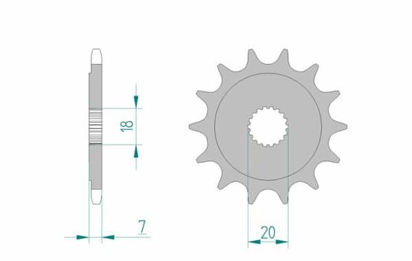 AFAM Stål Standard Framdrev 22202 - 520