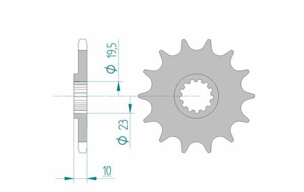 AFAM Stål Standard Framdrev 22303 - 520