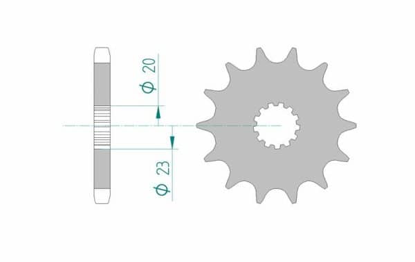 AFAM Stål Standard Framdrev 22403 - 530