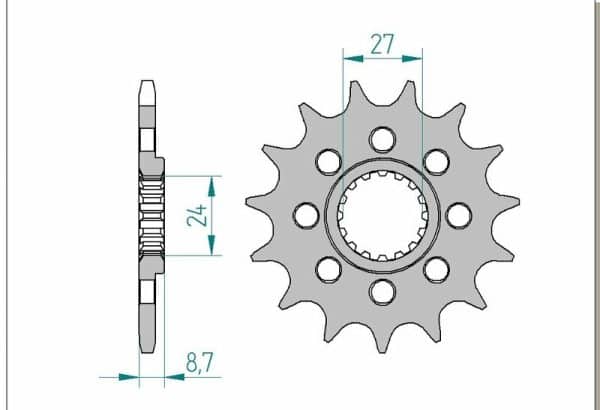 AFAM Stål Standard Framdrev 22902 - 520