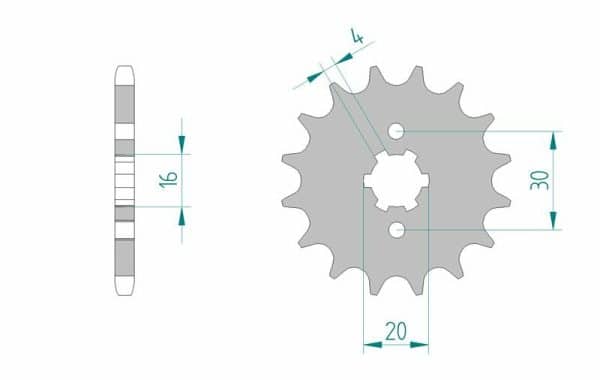 AFAM Stål Standard Framdrev 24200 - 428
