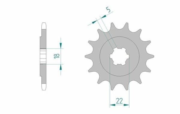 AFAM Stål Standard Framdrev 24201 - 520