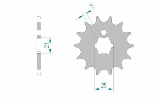 AFAM Stål Standard Framdrev 24300 - 520