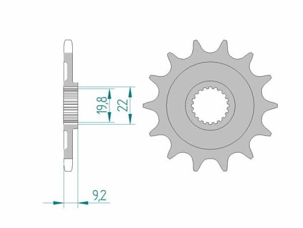 AFAM Stål Standard Framdrev 24305 - 520