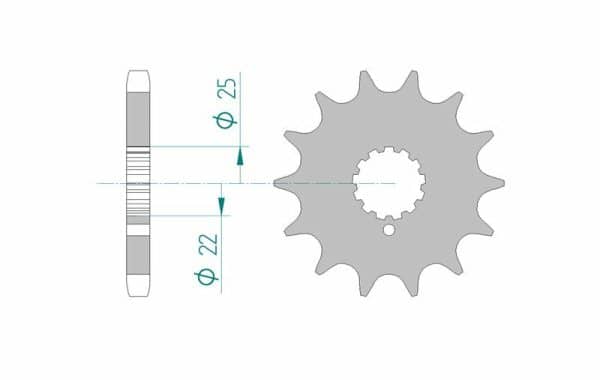 AFAM Stål Standard Framdrev 24504 - 530