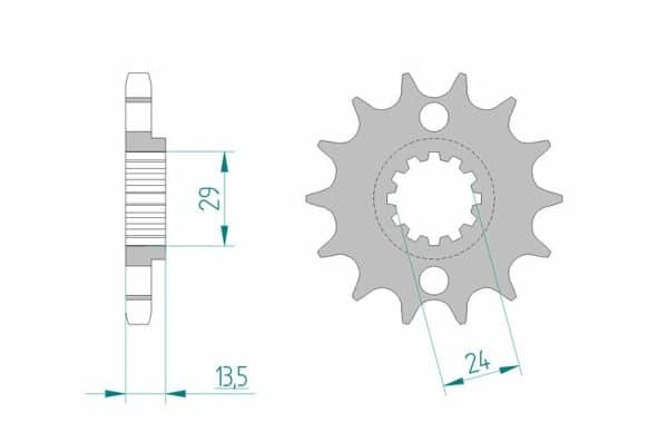 AFAM Stål Standard Framdrev 24801 - 630