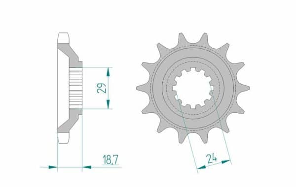 AFAM Stål Standard Framdrev 24803 - 630