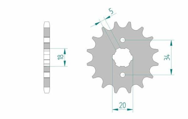 AFAM Stål Standard Framdrev 26200 - 428