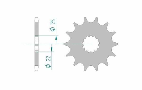 AFAM Stål Standard Framdrev 27500 - 520