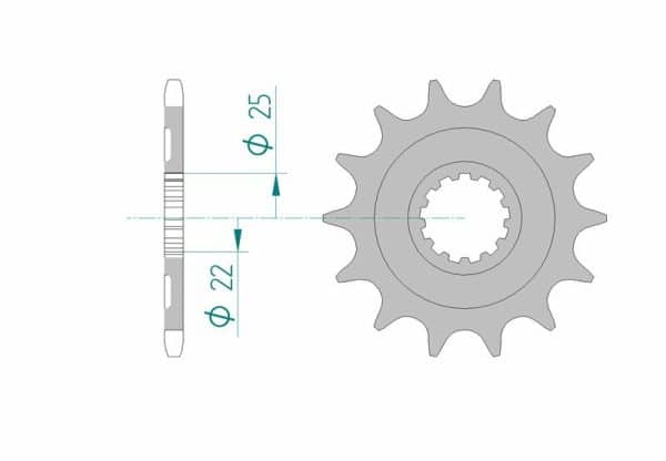 AFAM Stål Standard Framdrev 27502 - 520