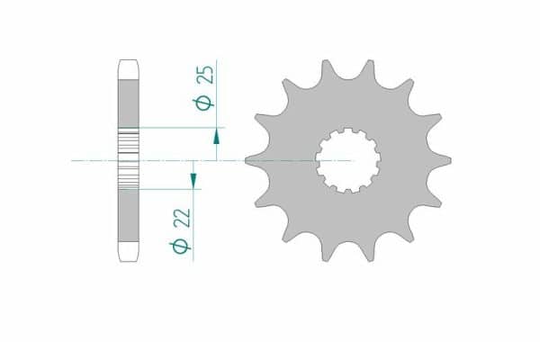 AFAM Stål Noise-Free Framdrev 28400 - 530