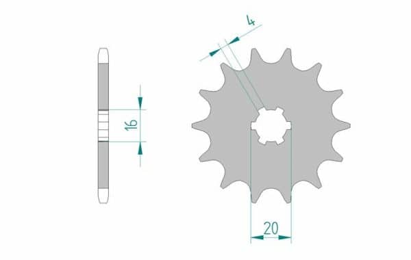 AFAM Stål Standard Framdrev 30200 - 520