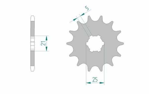 AFAM Stål Standard Framdrev 30300 - 520