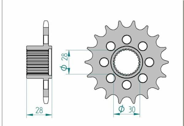 AFAM Stål Standard Framdrev 37601 - 525