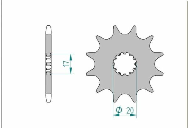 AFAM Stål Standard Framdrev 40300 - 520