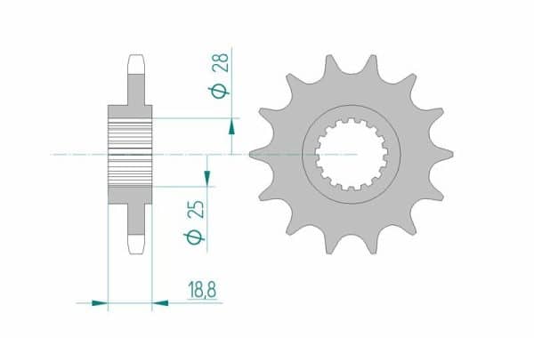 AFAM Stål Standard Framdrev 61600 - 525