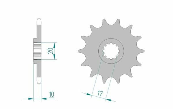AFAM Stål Standard Framdrev 64201 - 520