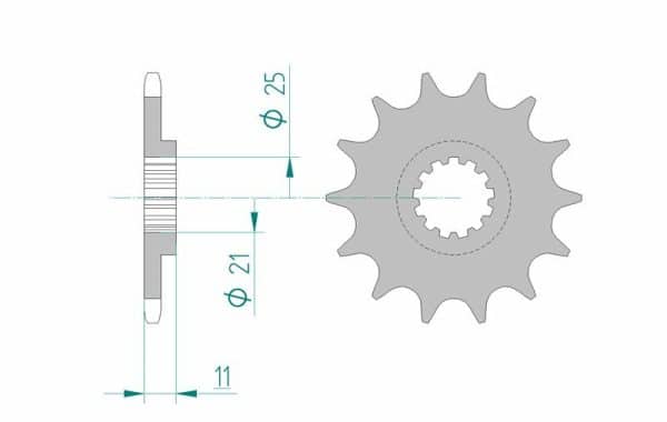AFAM Stål Standard Framdrev 70600 - 520