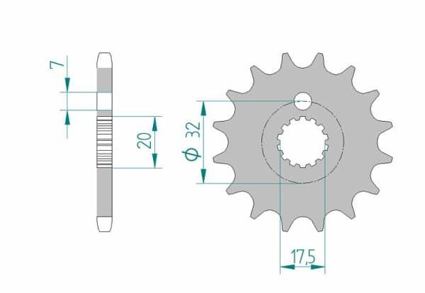 AFAM Stål Standard Framdrev 85200 - 428