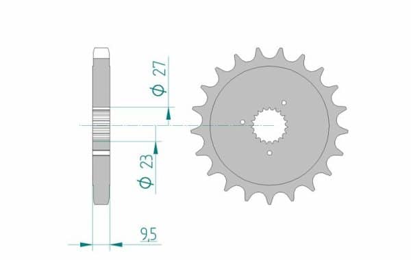 AFAM Stål Standard Framdrev 94802 - 530