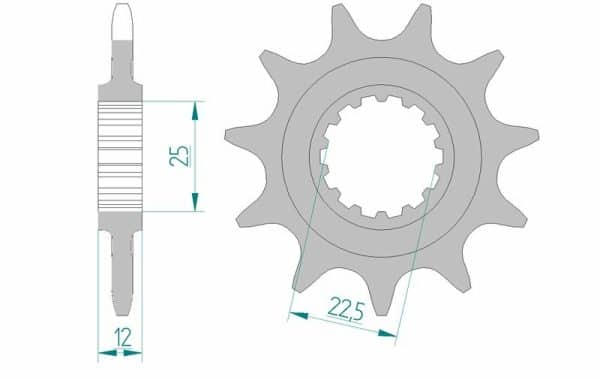 AFAM Stål Standard Framdrev 97200 - 520