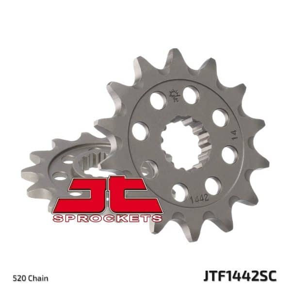 JT SPROCKETS Stål Självrengörande Framdrev 1442 - 520