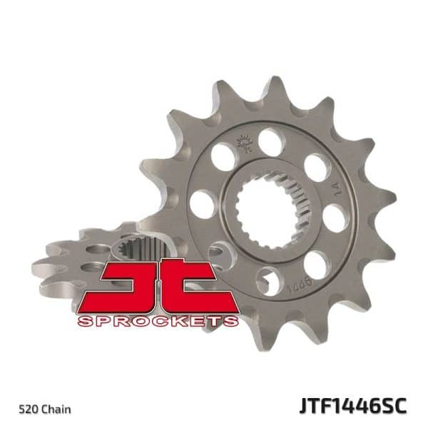 JT SPROCKETS Stål Självrengörande Framdrev 1446 - 520