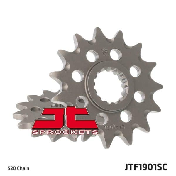 JT SPROCKETS Stål Självrengörande Framdrev 1901 - 520