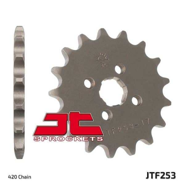 JT SPROCKETS Stål Standard Framdrev 253 - 420