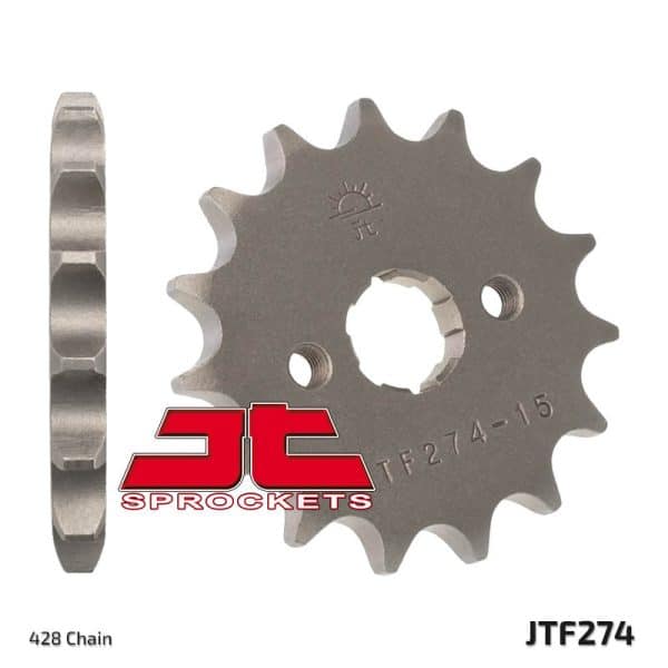 JT SPROCKETS Stål Standard Framdrev 274 - 428