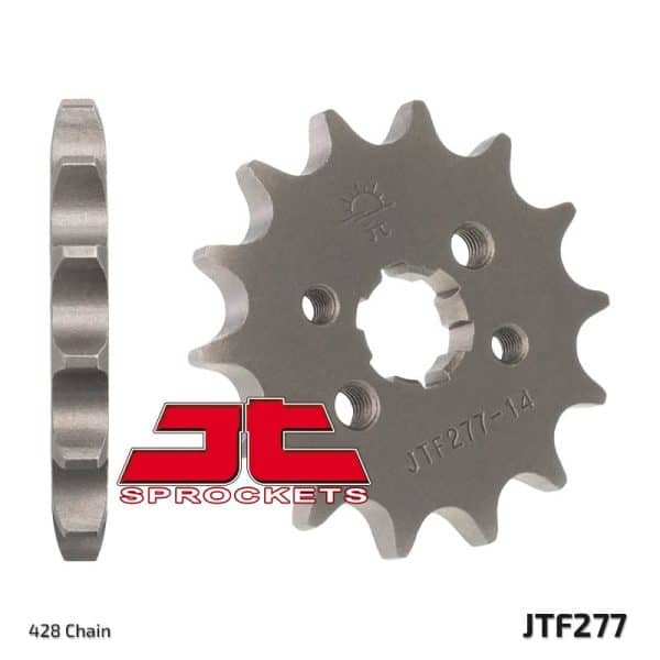 JT SPROCKETS Stål Standard Framdrev 277 - 428