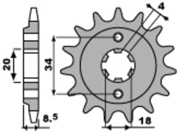 PBR Stål Standard Framdrev 2046 - 520