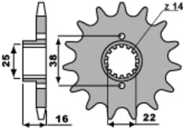 PBR Stål Standard Framdrev 2050 - 525